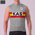1976 Kas Grey Windproof Sleeveless Cycling Jersey