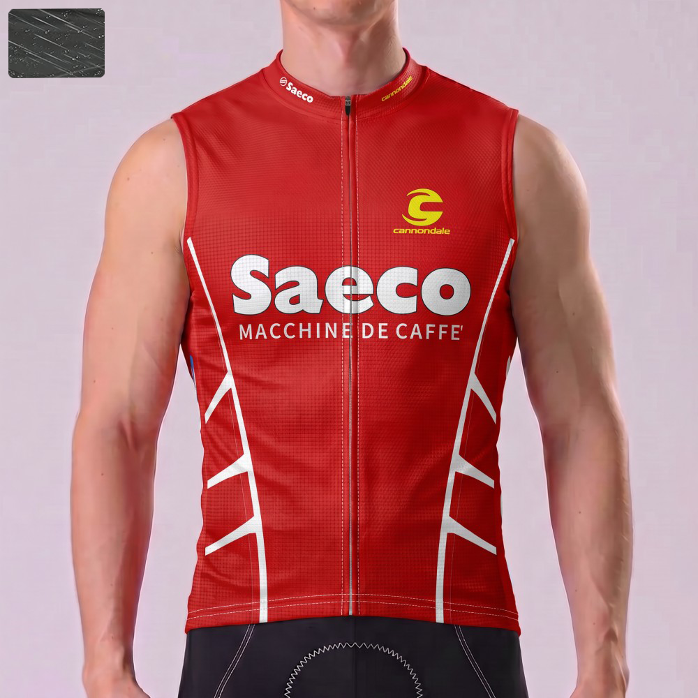 1997 Red Windproof Sleeveless Cycling Jersey