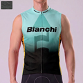 1986 Bianchi Green Windproof Sleeveless Cycling Jersey