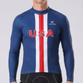 USA Long Sleeves Cycling Jersey