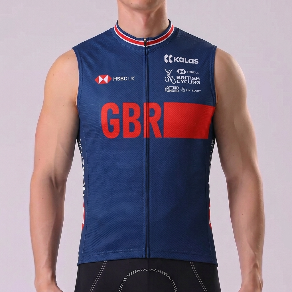 United Kingdom Sleeveless Cycling Jersey