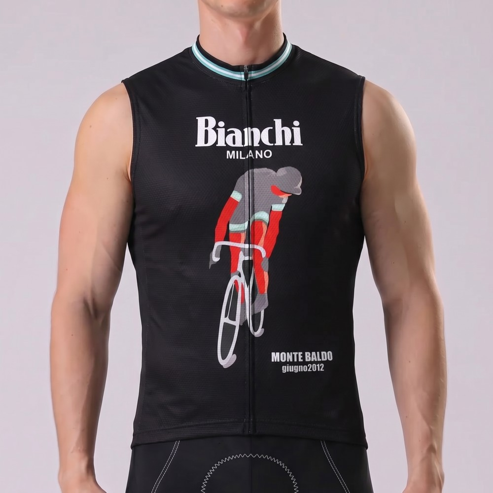 Rider Bianchi Sleeveless Cycling Jersey