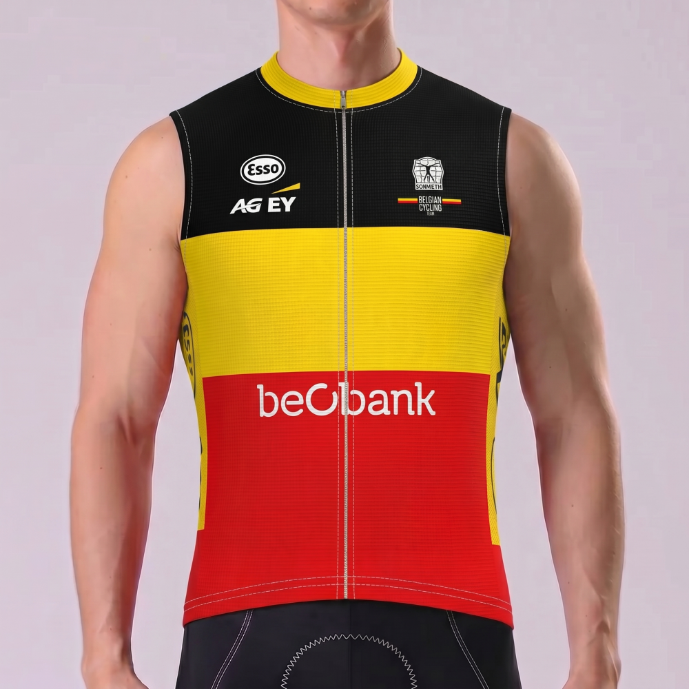Belgium Tomgtr7 Sleeveless Cycling Jersey