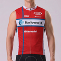 United State Red Sleeveless Cycling Jersey