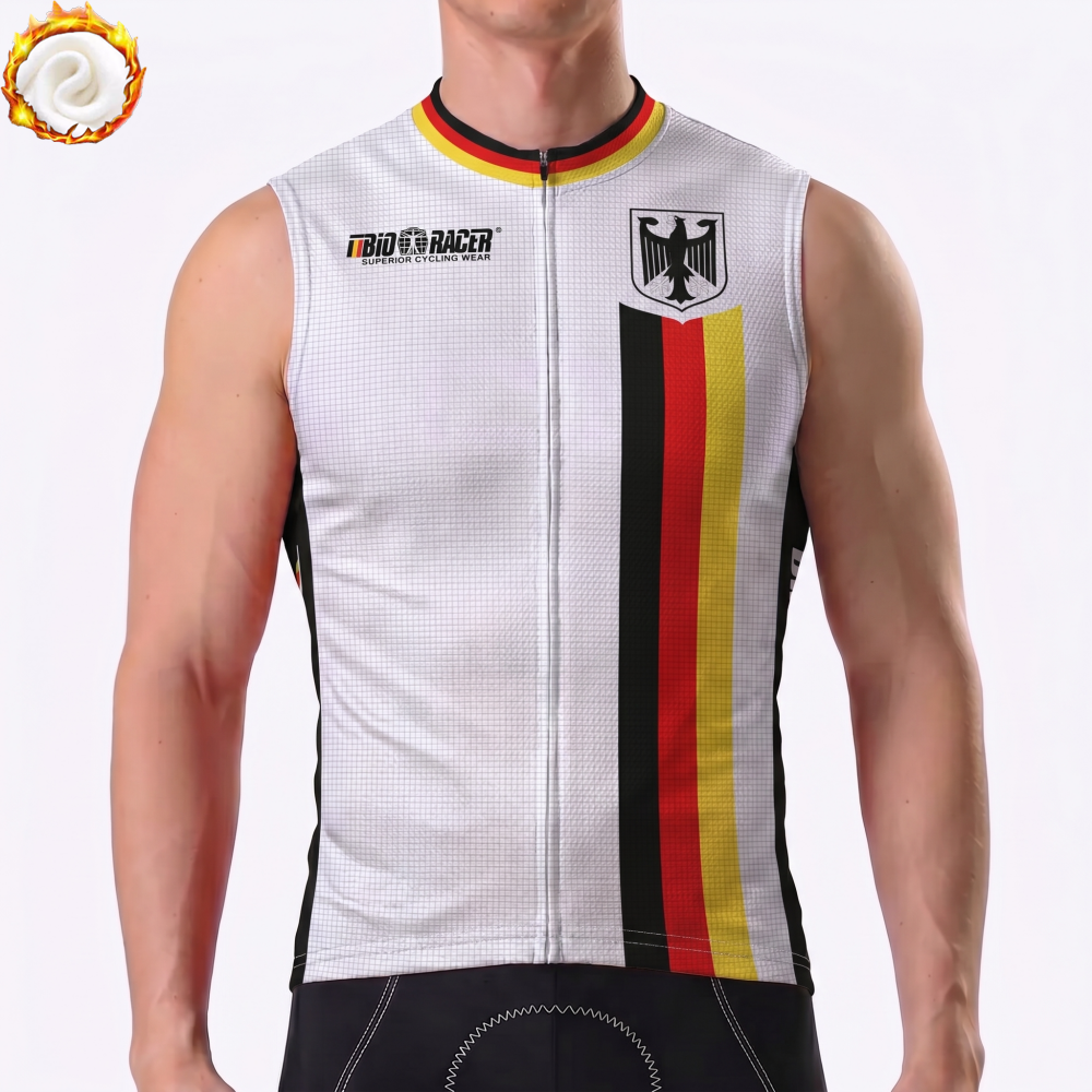 2019 Germany Fleece Sleeveless Cycling Jersey
