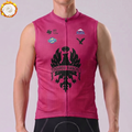 Red Bianchi Fleece Sleeveless Cycling Jersey