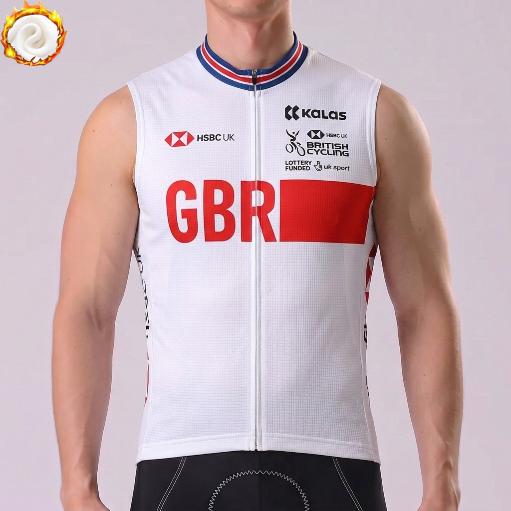 2022 United Kingdom Fleece Sleeveless Cycling Jersey