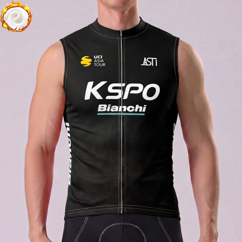 2018 Bianchi Fleece Sleeveless Cycling Jersey