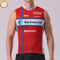 United State Red Fleece Sleeveless Cycling Jersey