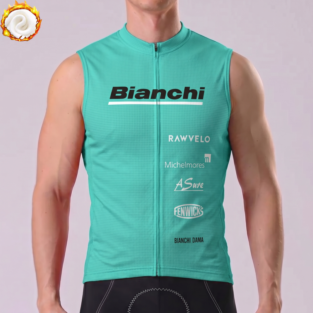 2021 Bianchi Fleece Sleeveless Cycling Jersey