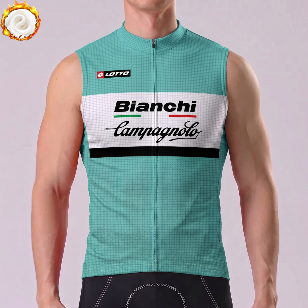 Bianchi Campagnolo Fleece Sleeveless Cycling Jersey