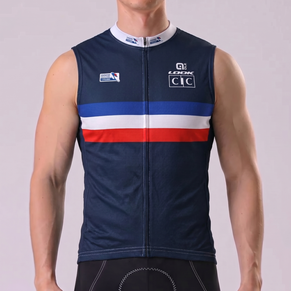 2022 France Sleeveless Cycling Jersey