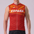 ESPANA Red Sleeveless Cycling Jersey