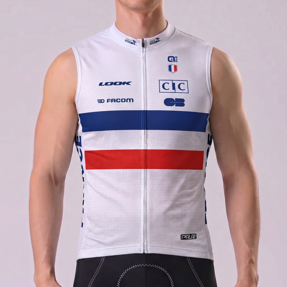 France CIC Sleeveless Cycling Jersey