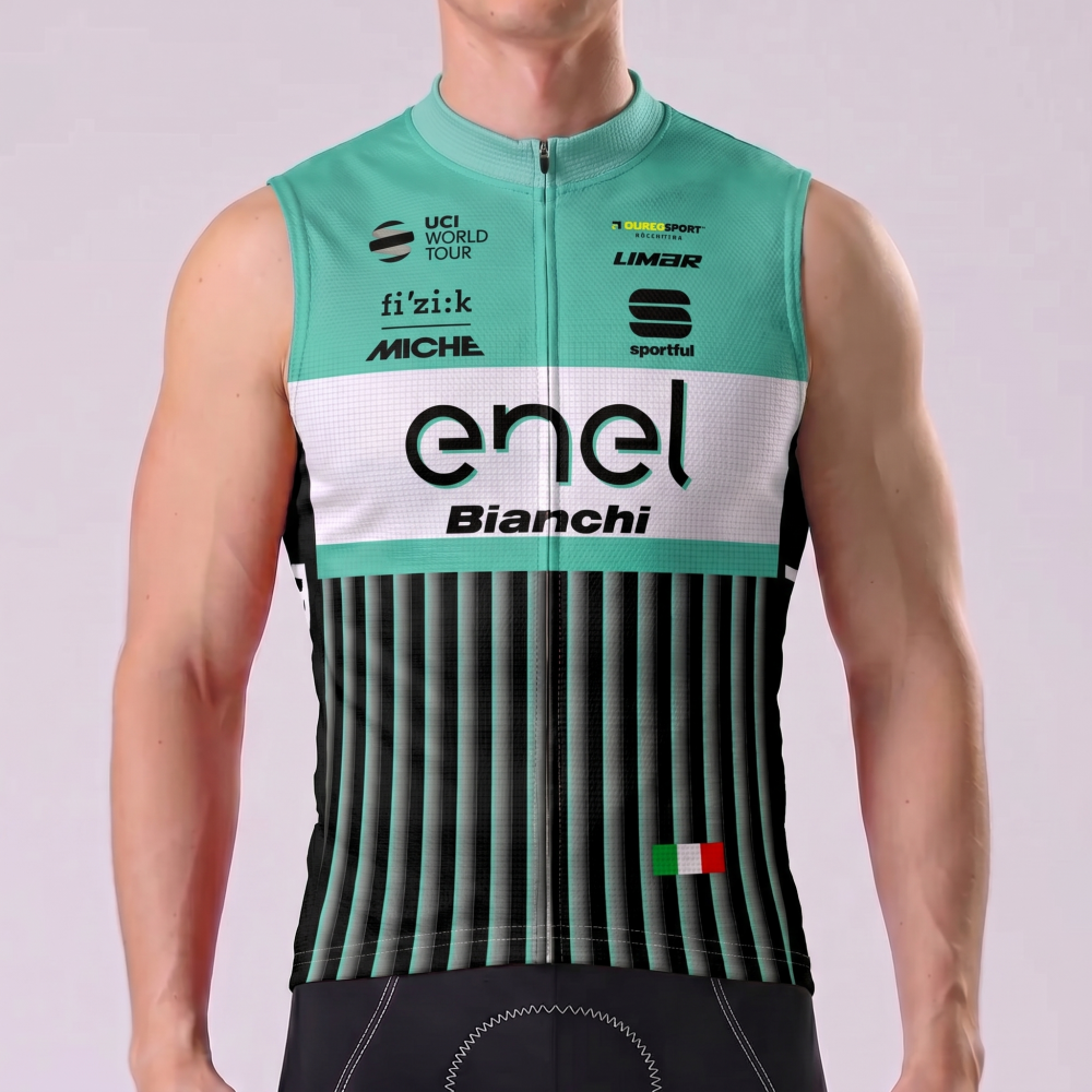 ENEL Bianchi Sleeveless Cycling Jersey