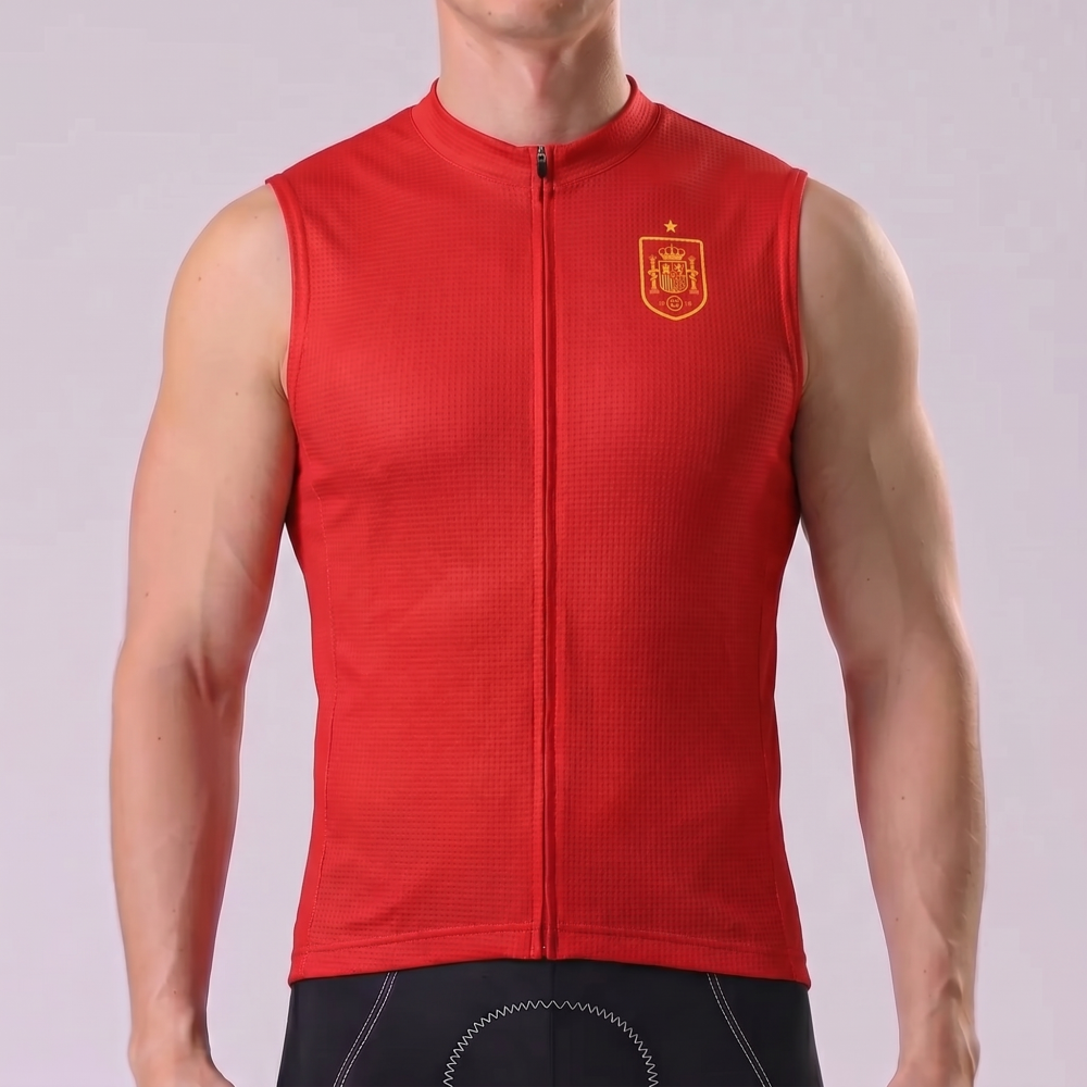 Spain Sleeveless Cycling Jersey