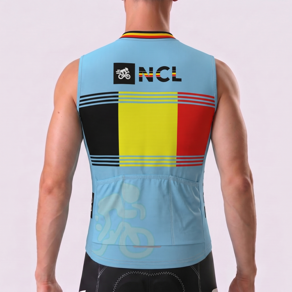 Belgium GillesVC Fleece Sleeveless Cycling Jersey