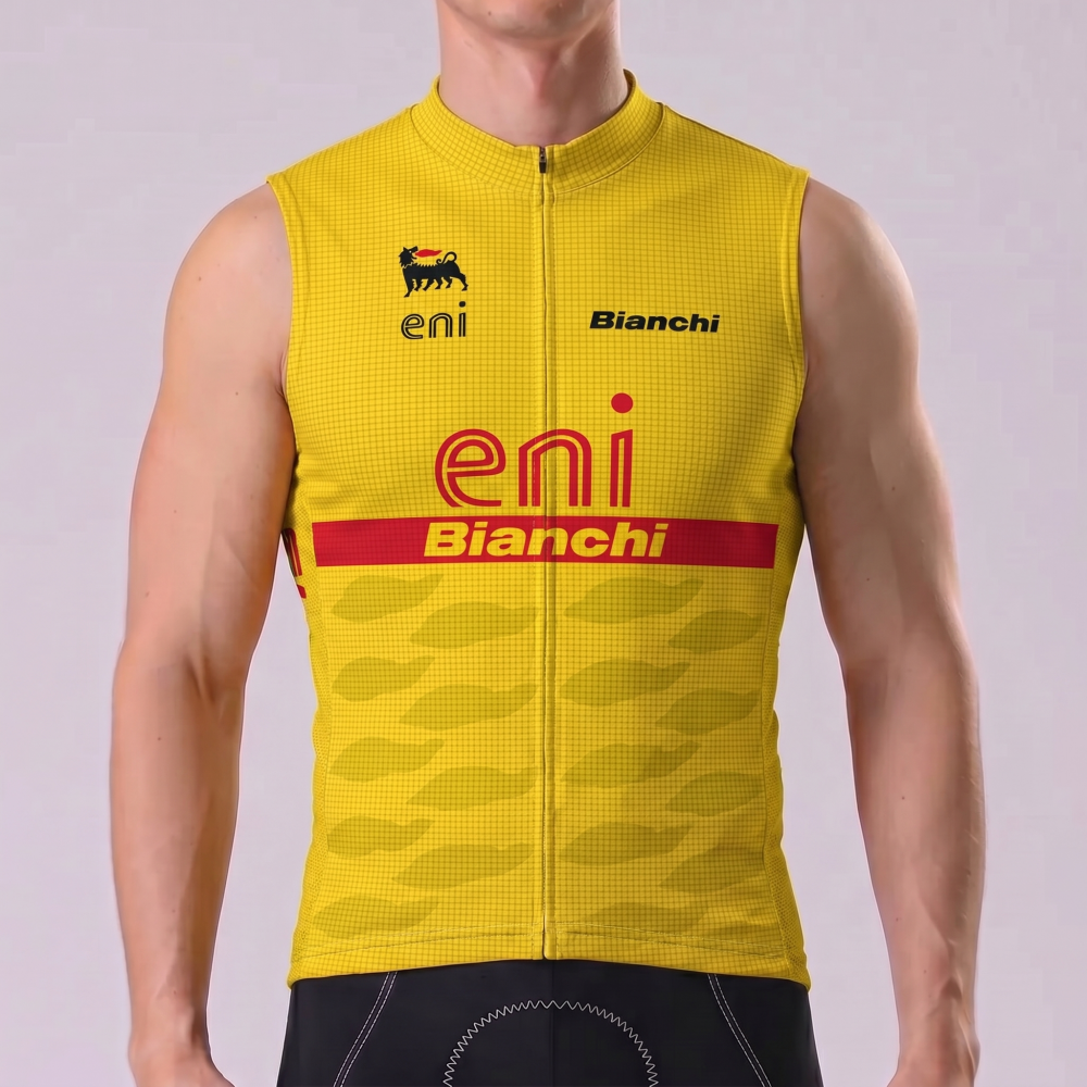 Eni Bianchi Sleeveless Cycling Jersey