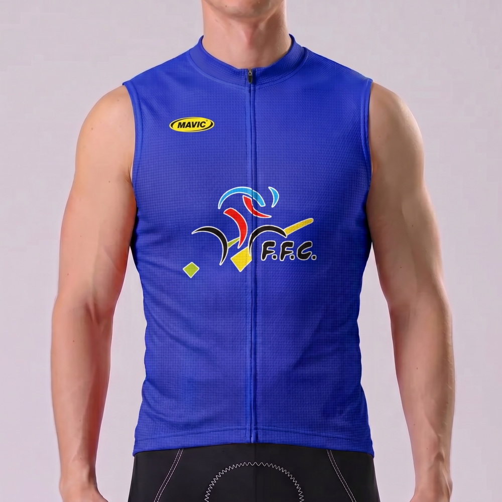 2003 France Sleeveless Cycling Jersey