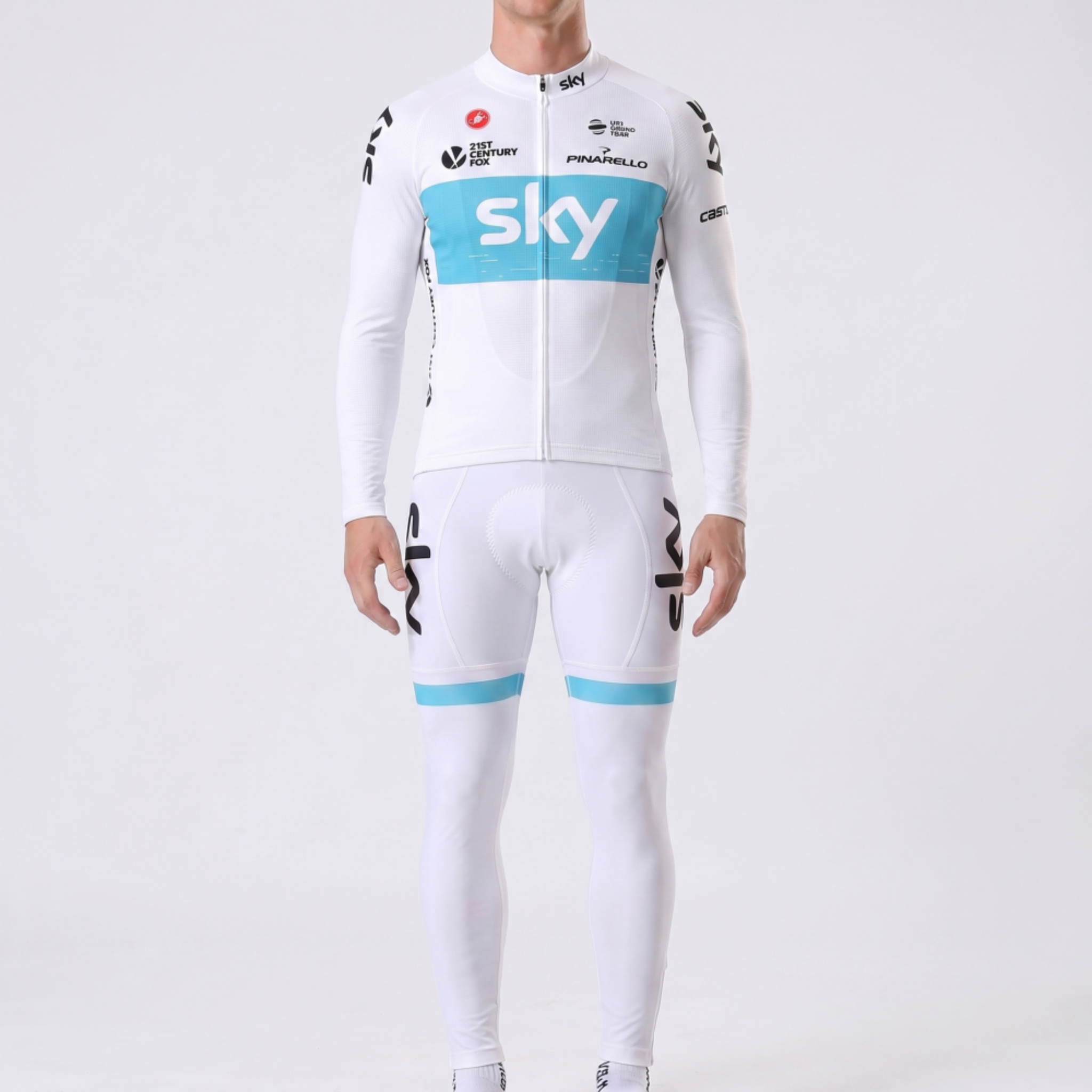 2018 Sky Data Print Long Sleeves Cycling Kits