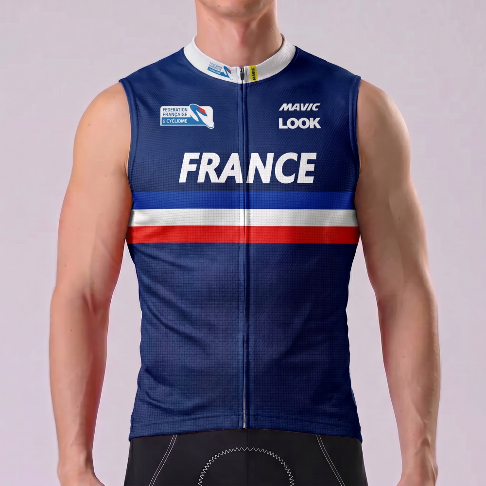 France LOOK Sleeveless Cycling Jersey