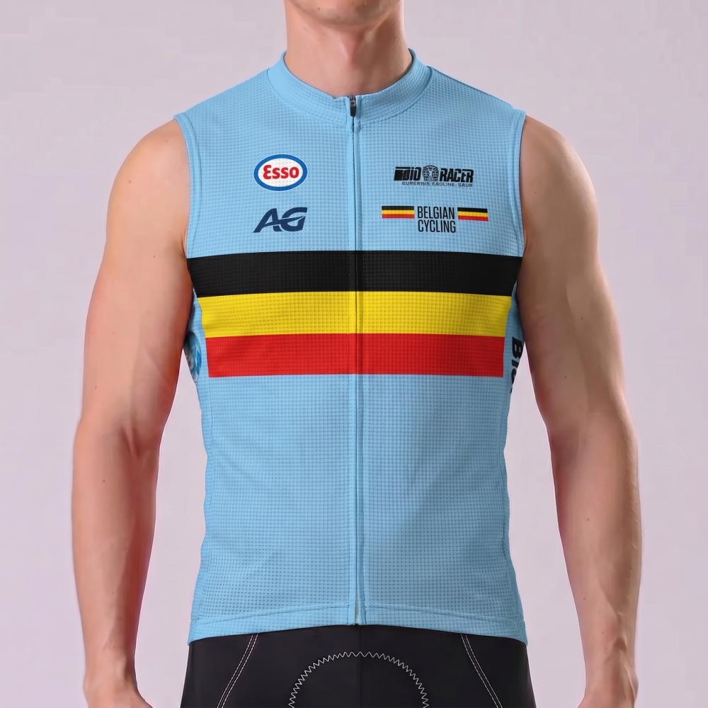 2018 Belgium Sleeveless Cycling Jersey