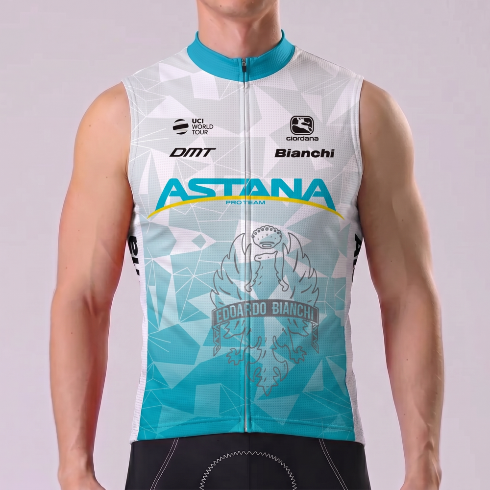 Stripes Bianchi Sleeveless Cycling Jersey