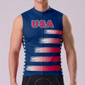 USA Stripes Sleeveless Cycling Jersey