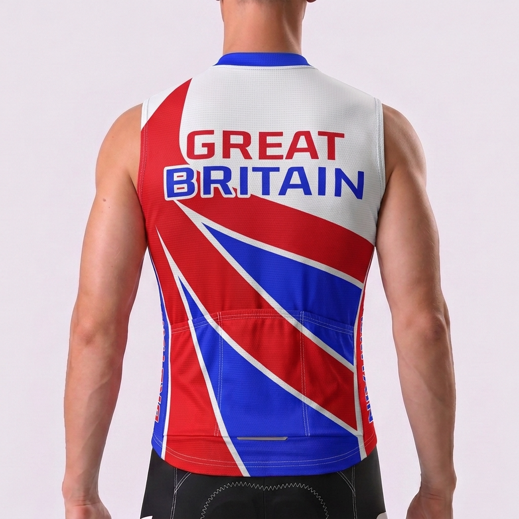 2003 United Kingdom Windproof Sleeveless Cycling Jersey