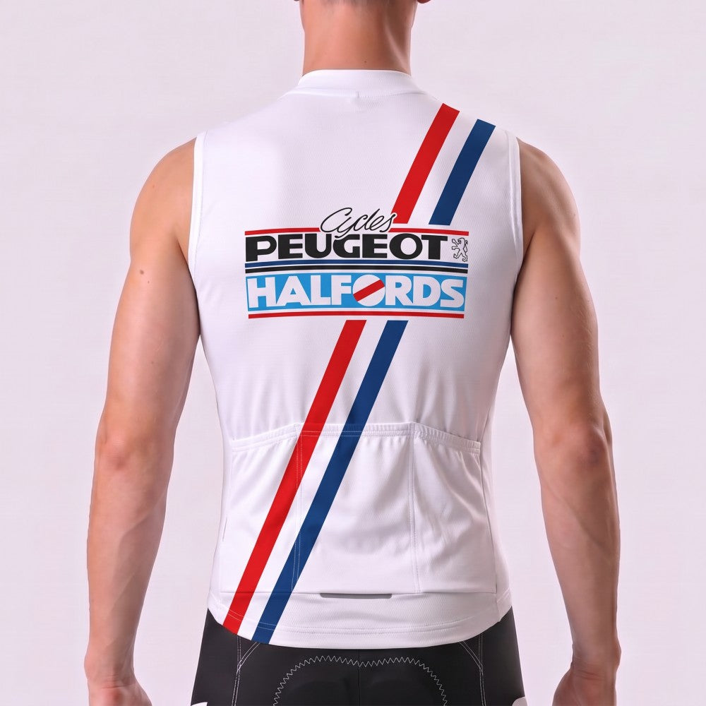 1988 Peugeot Fleece Sleeveless Cycling Jersey