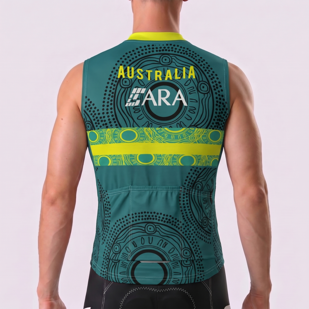 Australia DeSport Fleece Sleeveless Cycling Jersey