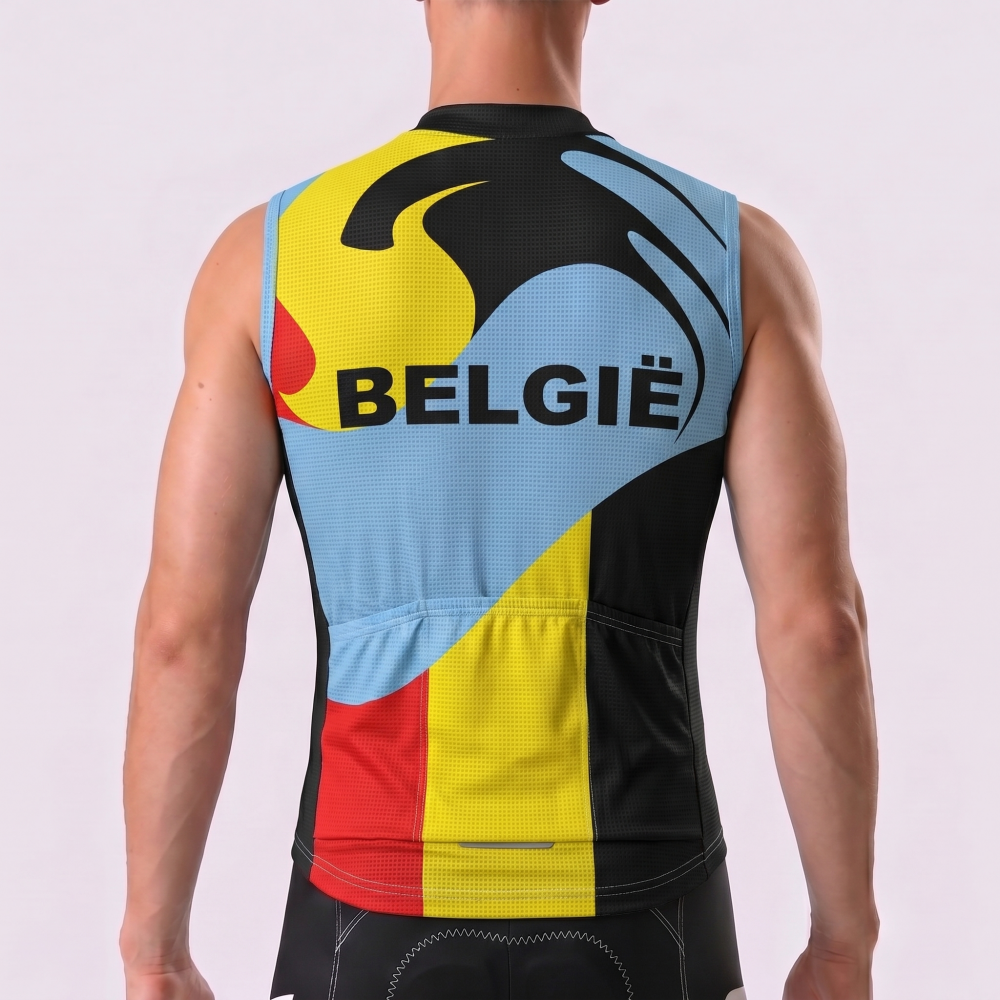 Belgium Fleece Sleeveless Cycling Jersey