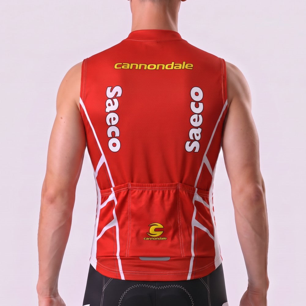 1997 Red Fleece Sleeveless Cycling Jersey