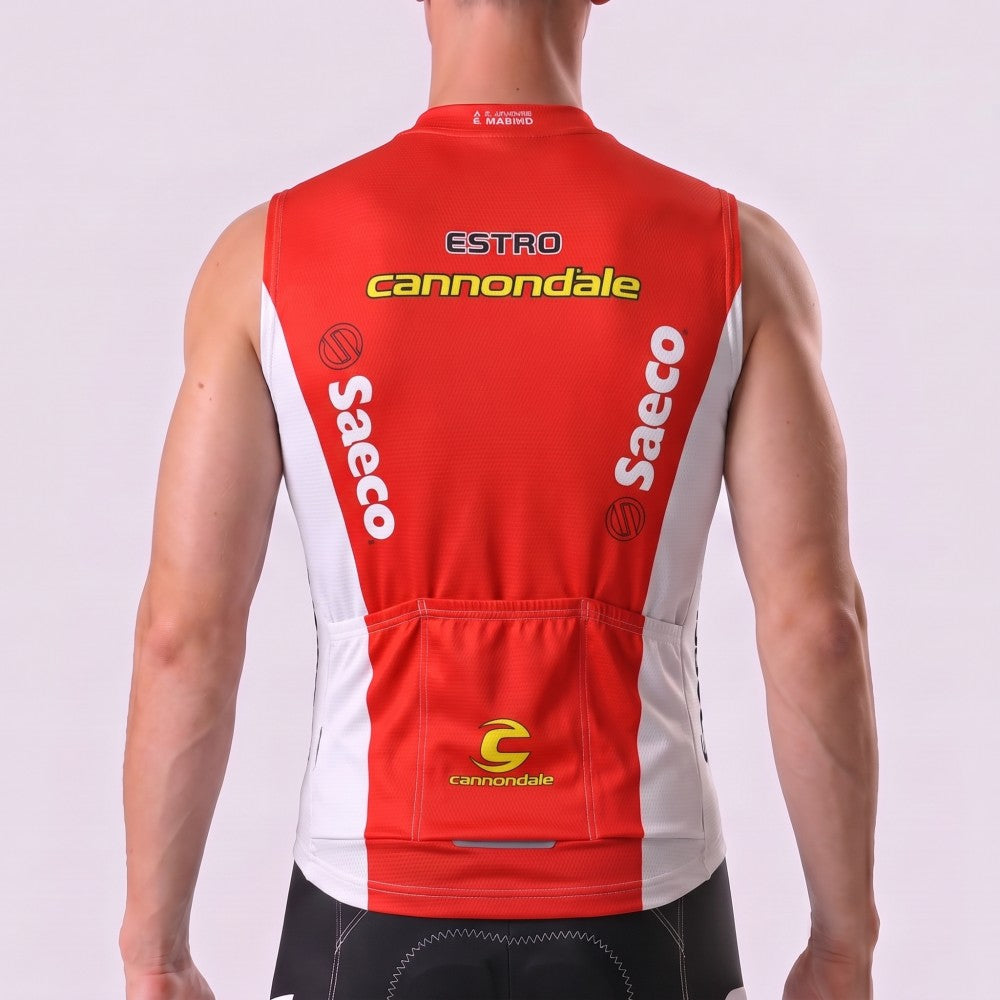 1997 Saeco Fleece Sleeveless Cycling Jersey