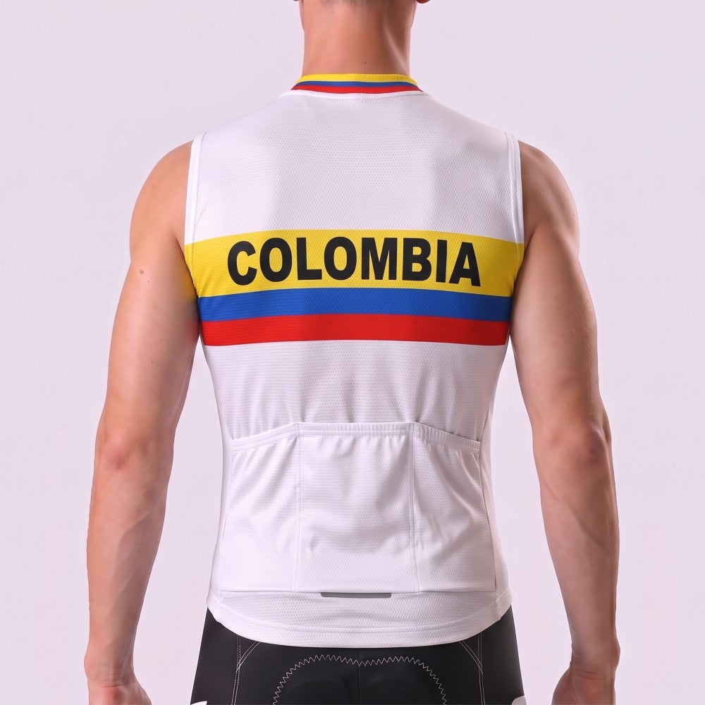 1986 Colombia Fleece Sleeveless Cycling Jersey