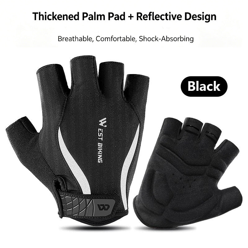 SBR Shock Absorb Bike Half Gloves