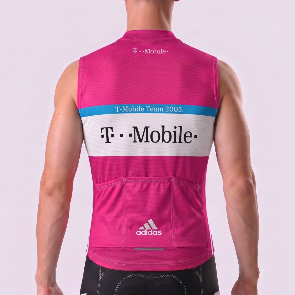 2005 Pink Fleece Sleeveless Cycling Jersey