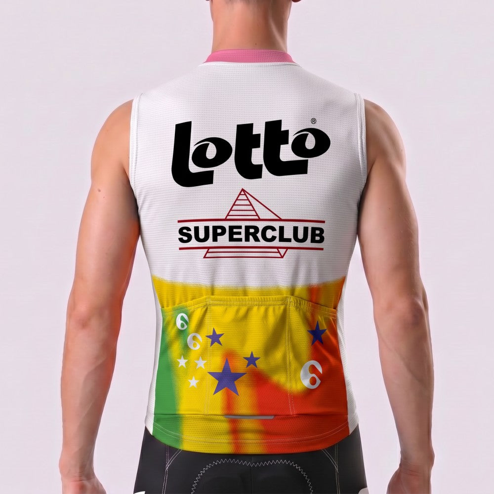 1990 Lotto Fleece Sleeveless Cycling Jersey