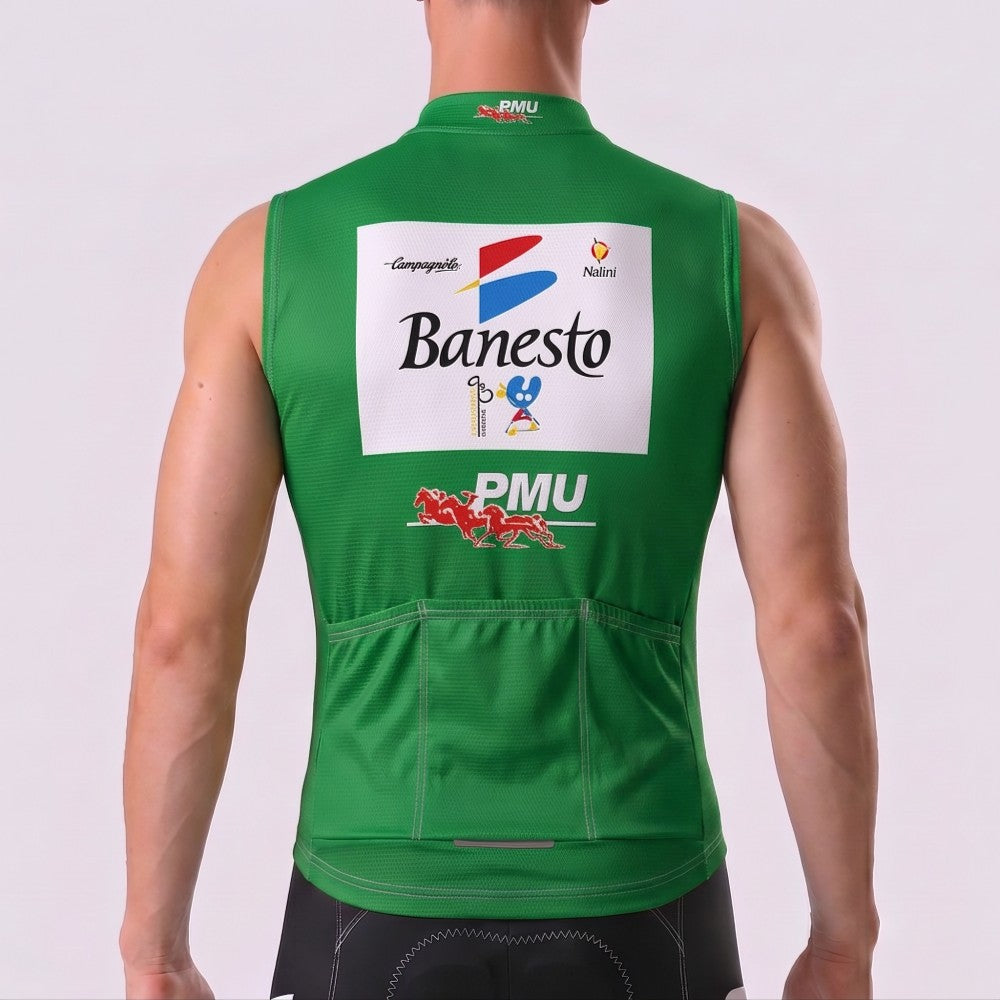 2000 Banesto Fleece Sleeveless Cycling Jersey