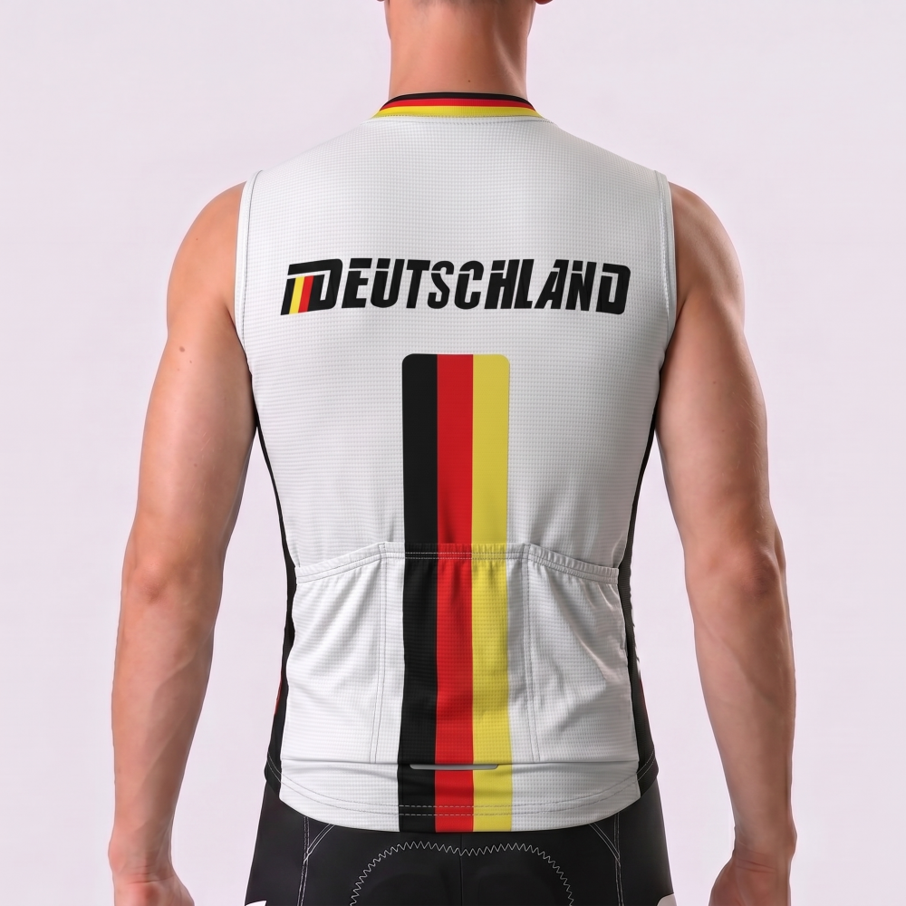 2019 Germany Fleece Sleeveless Cycling Jersey
