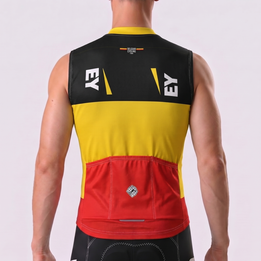 Belgium Tomgtr7 Windproof Sleeveless Cycling Jersey