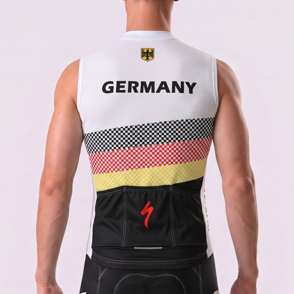 Germany Windproof Sleeveless Cycling Jersey