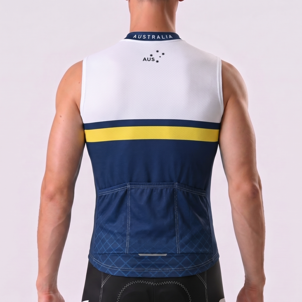 2018 Australia Windproof Sleeveless Cycling Jersey