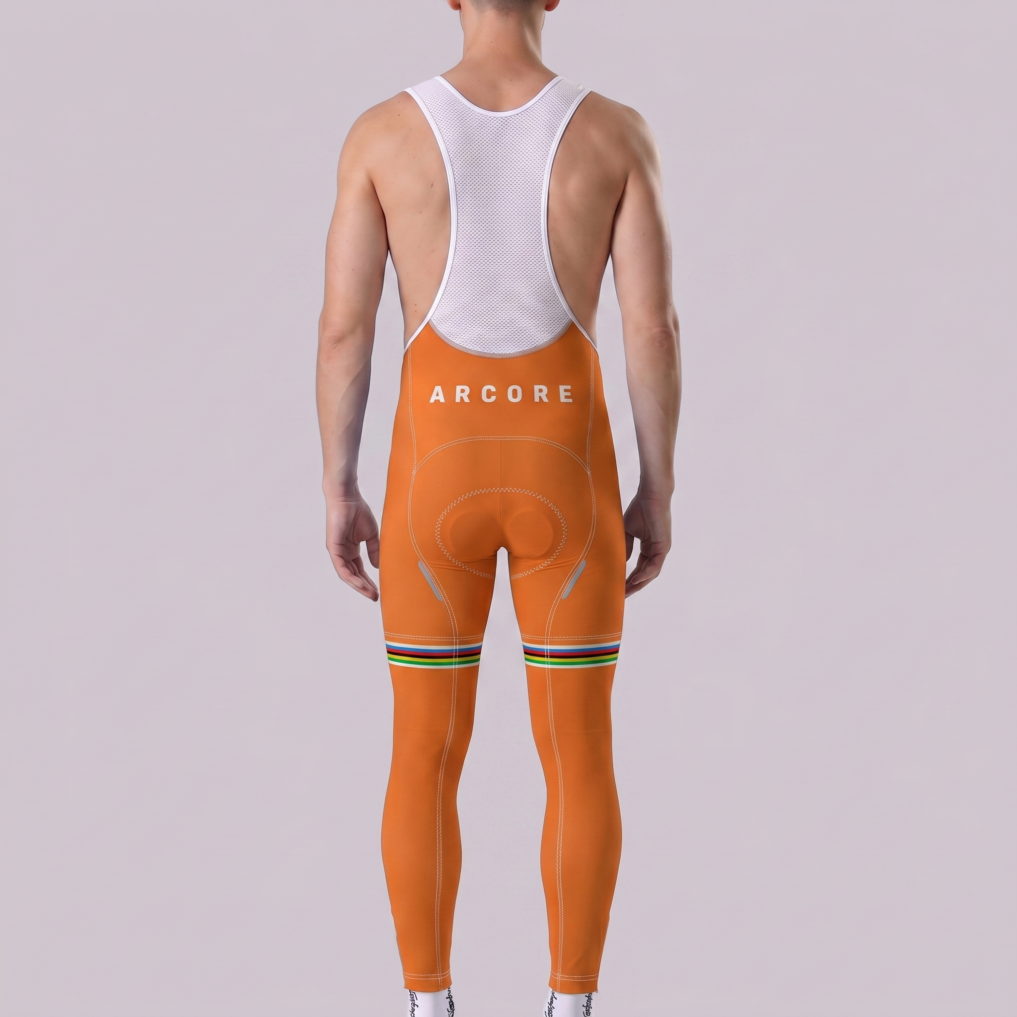 Orange MOLTENI Bib Cycling Pants