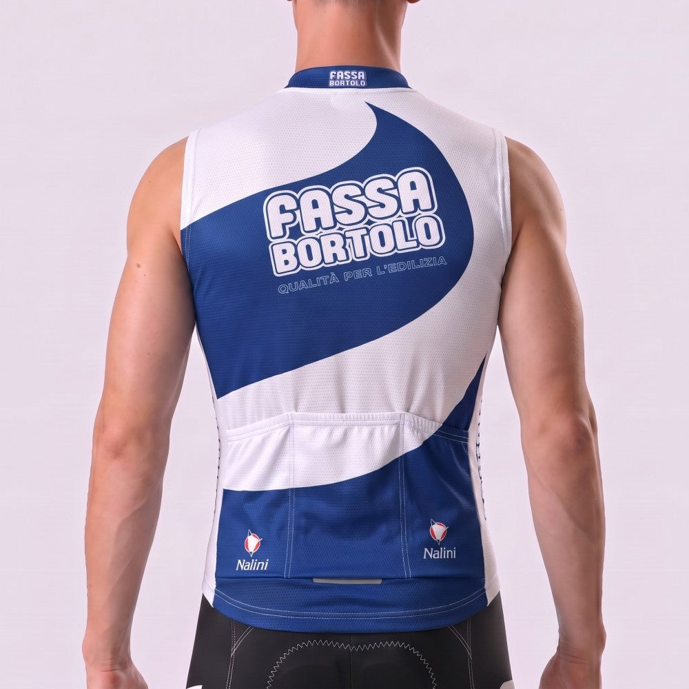 2004 Fassa Fleece Sleeveless Cycling Jersey