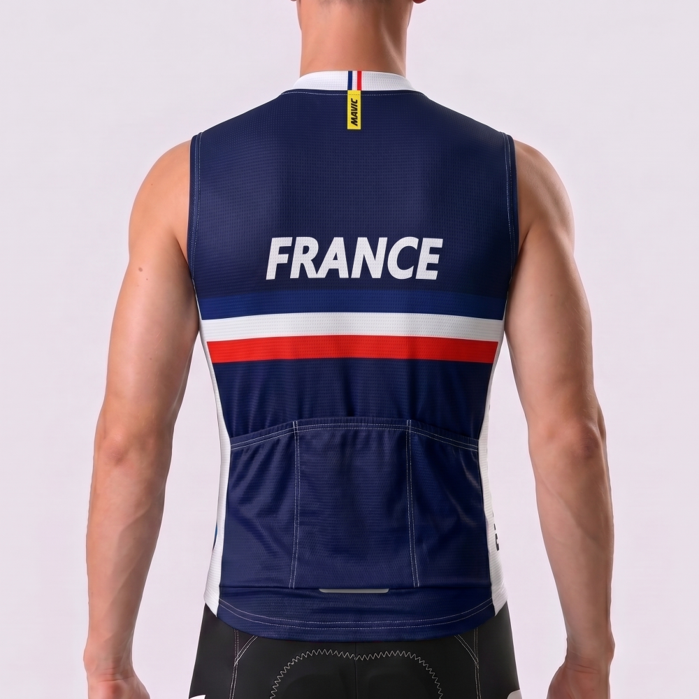 France LOOK Windproof Sleeveless Cycling Jersey