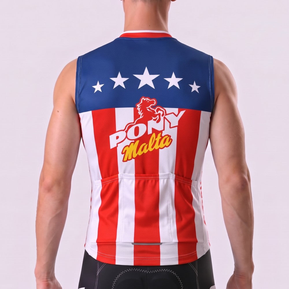 1990 Pony Fleece Sleeveless Cycling Jersey
