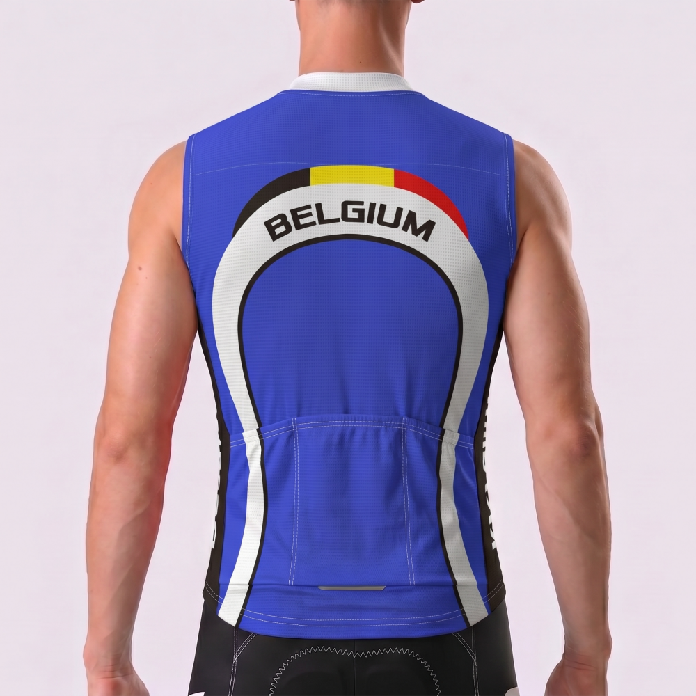 2003 Belgium Windproof Sleeveless Cycling Jersey