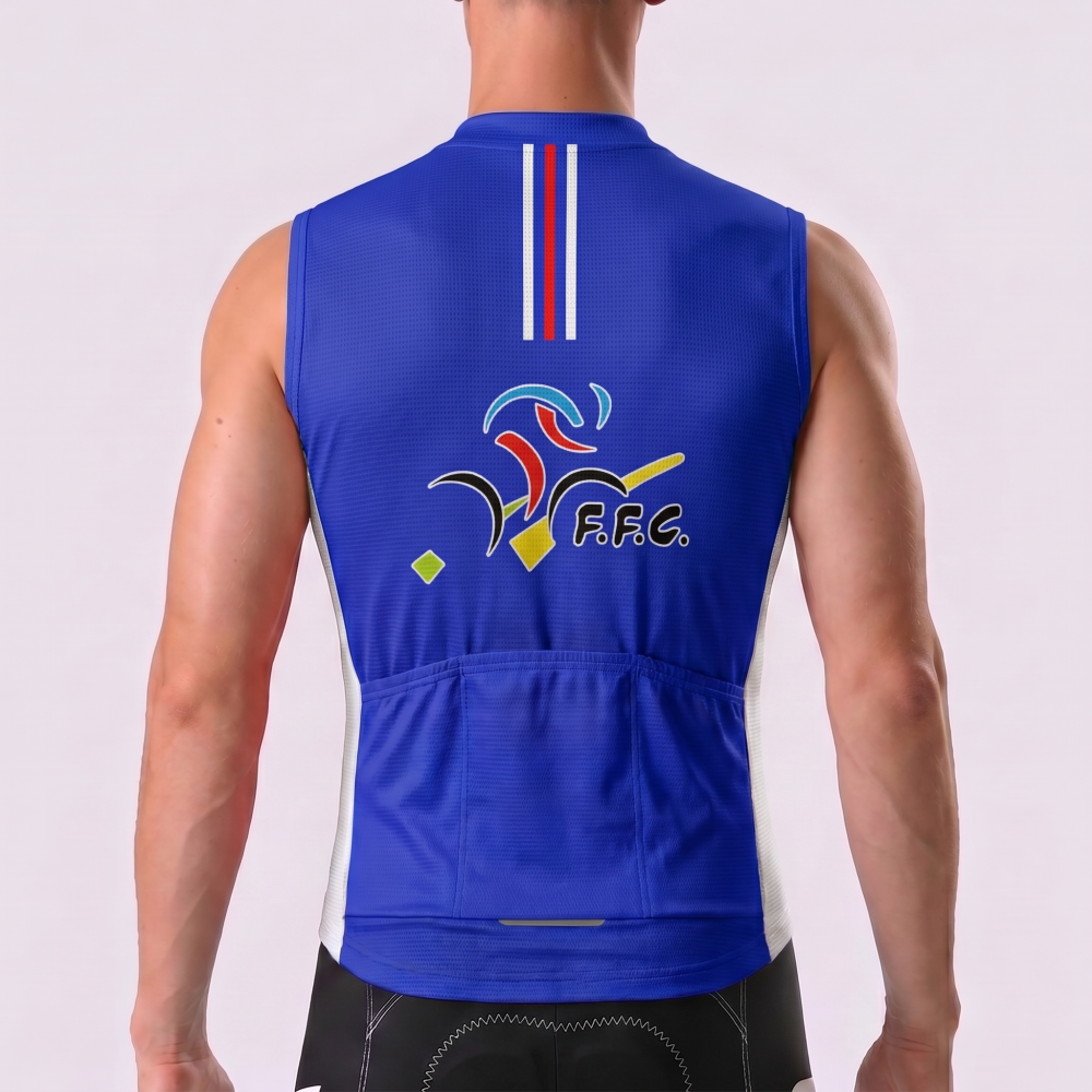 2003 France Sleeveless Cycling Jersey