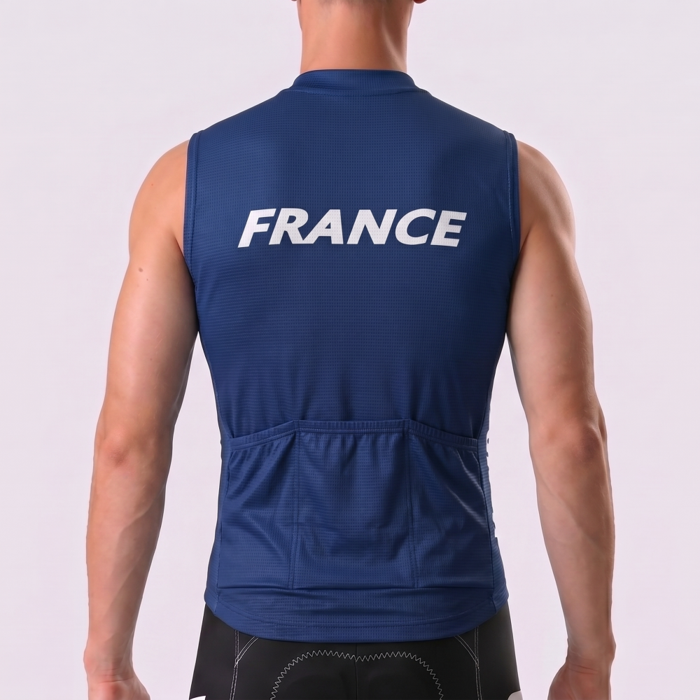 France Sportif Windproof Sleeveless Cycling Jersey